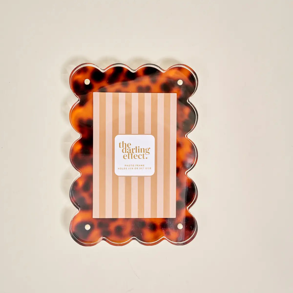 Rectangle Scalloped Acrylic Frame