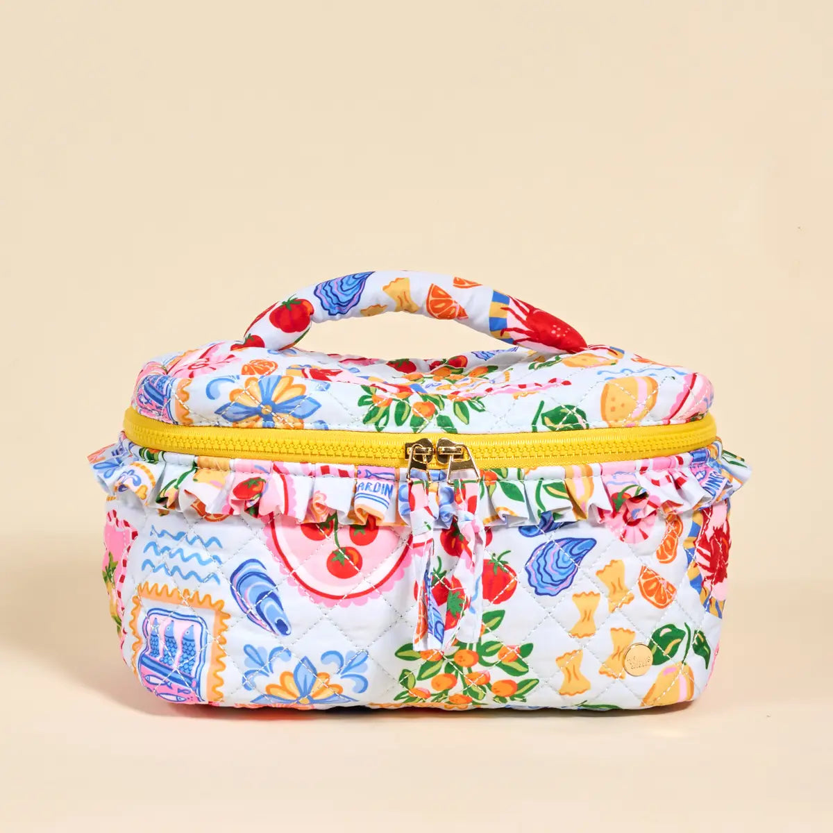 Glam Quilted Cosmetic Bag