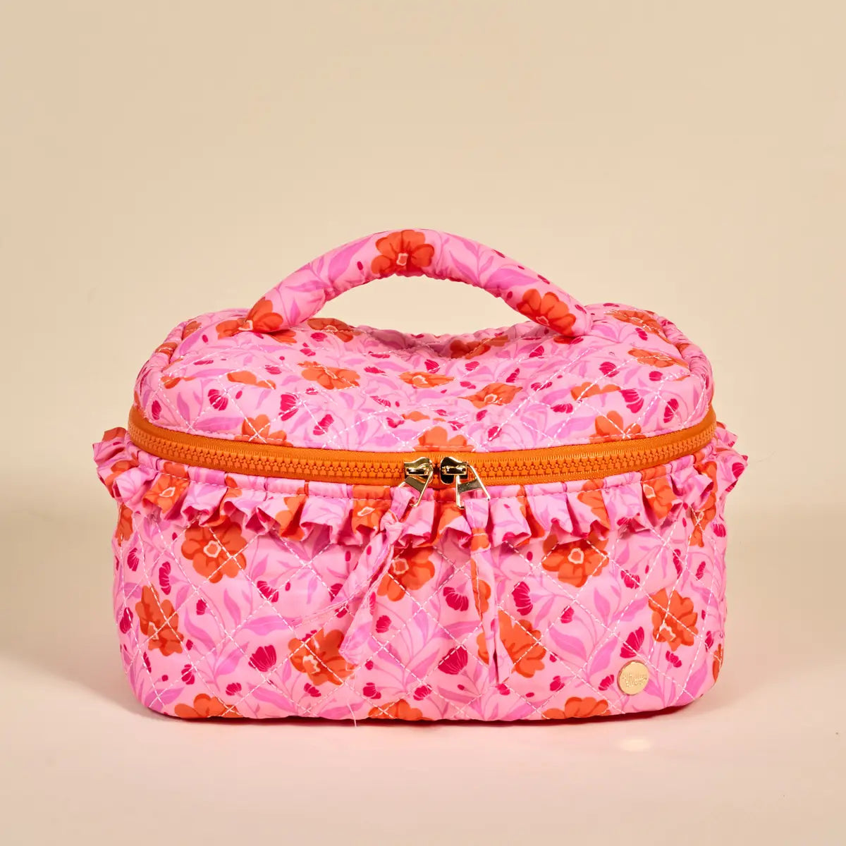 Glam Quilted Cosmetic Bag