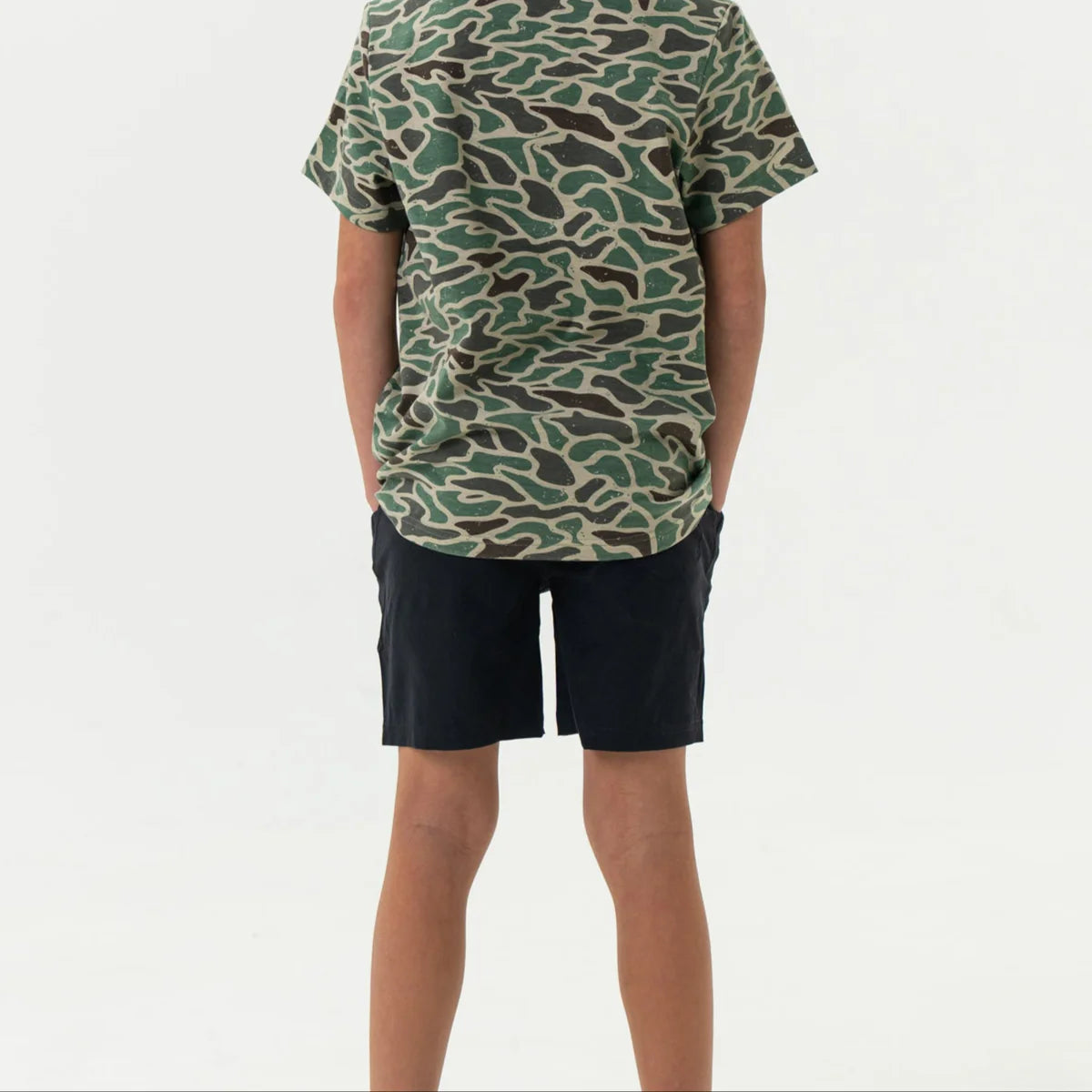 Retro Heather Black Shorts