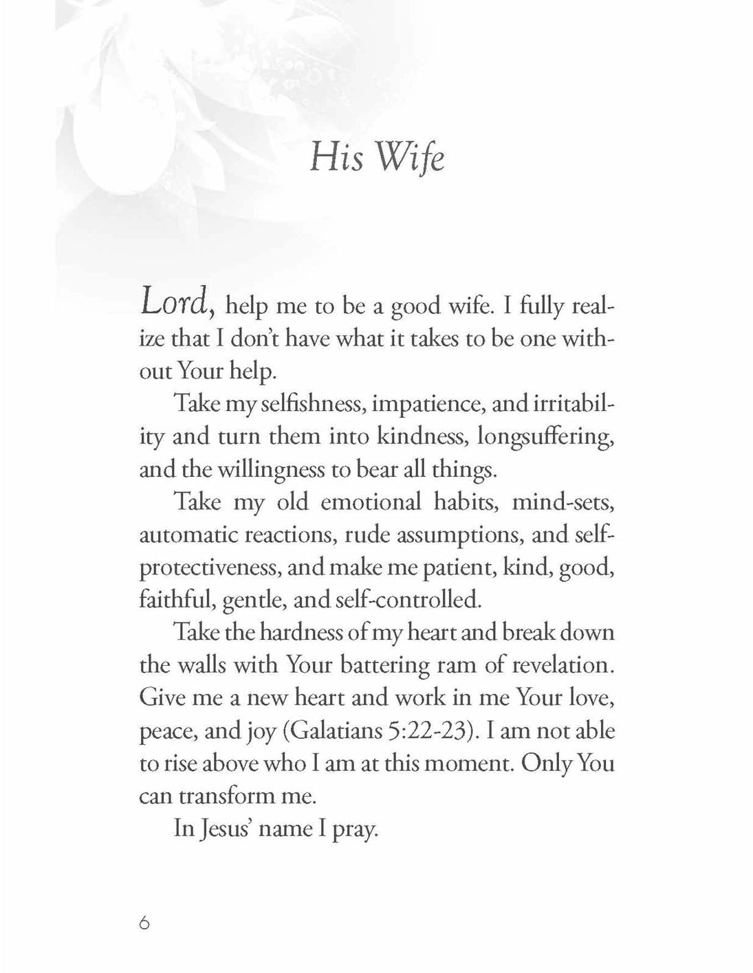 The Power of a Praying Wife