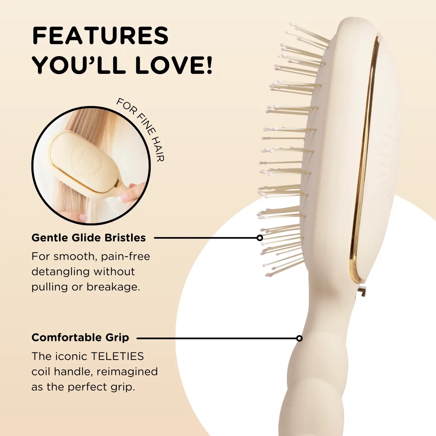 Tan Teleties Brush