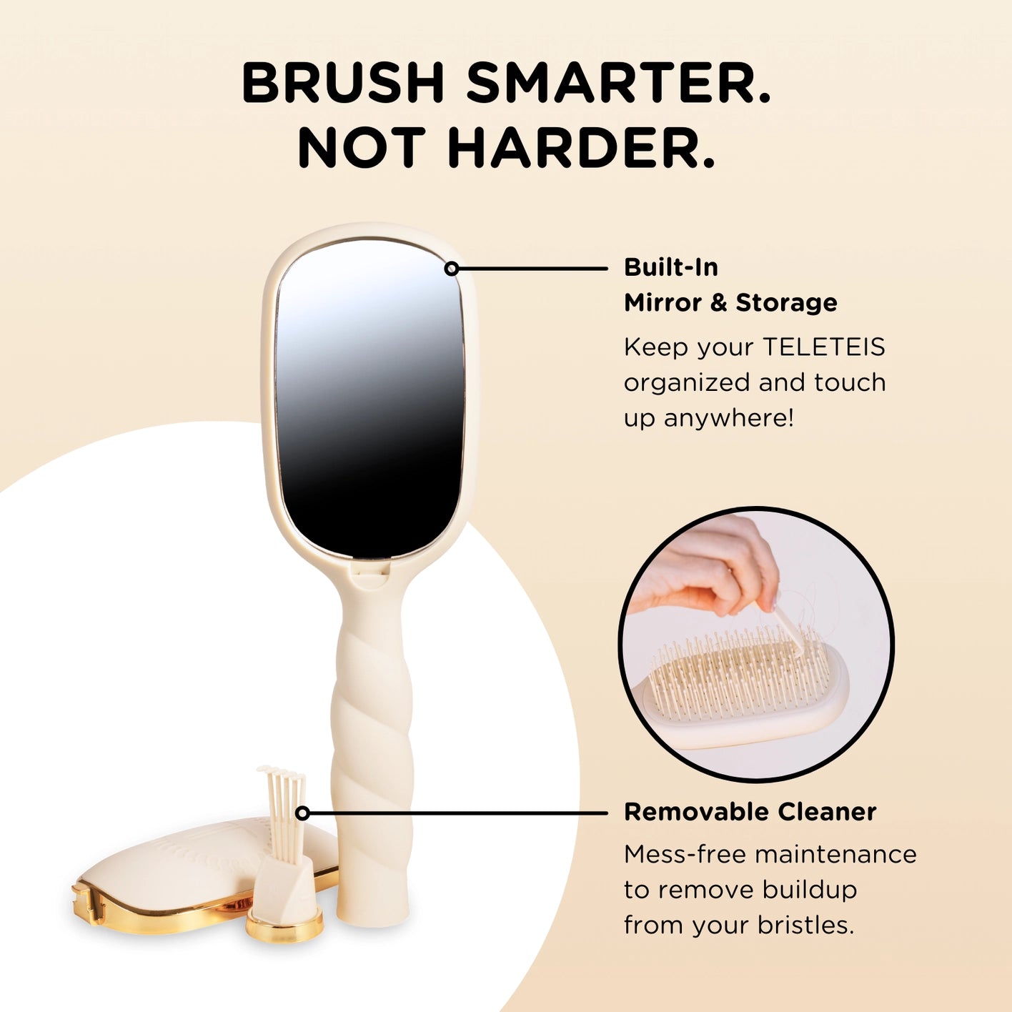 Tan Teleties Brush