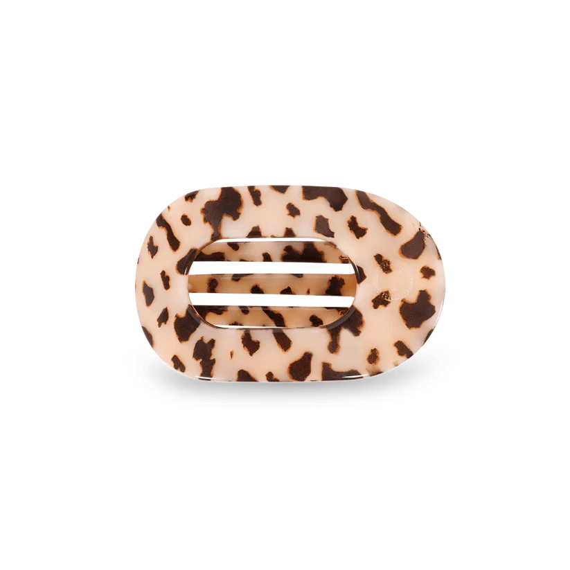 Round Blonde Tortoise Small Flat Hair Clip