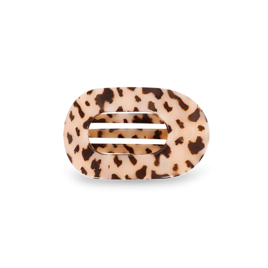 Round Blonde Tortoise Small Flat Hair Clip