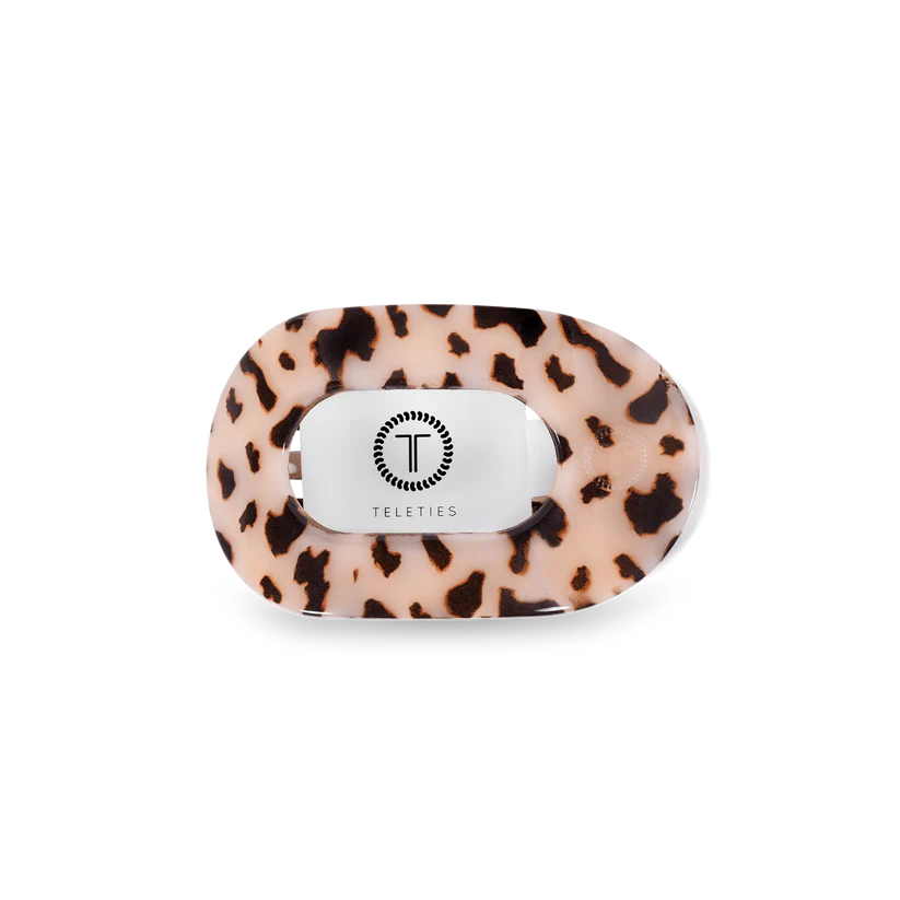 Round Blonde Tortoise Small Flat Hair Clip