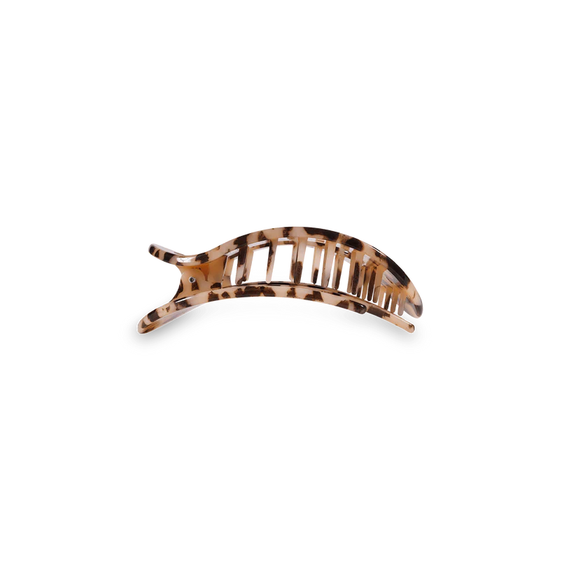 Round Blonde Tortoise Small Flat Hair Clip