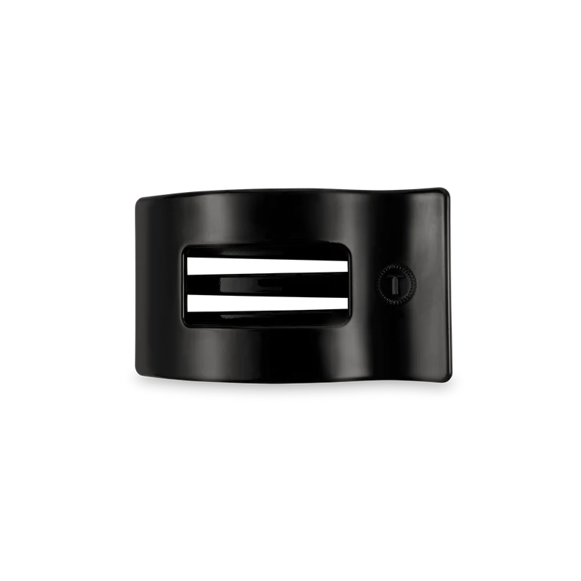Jet Black Flat Rectangle Clip