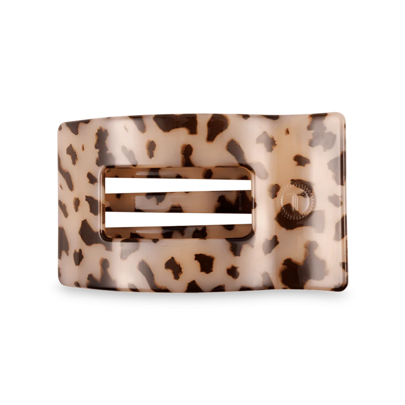 Blonde Tortoise Flat Rectangle Clip