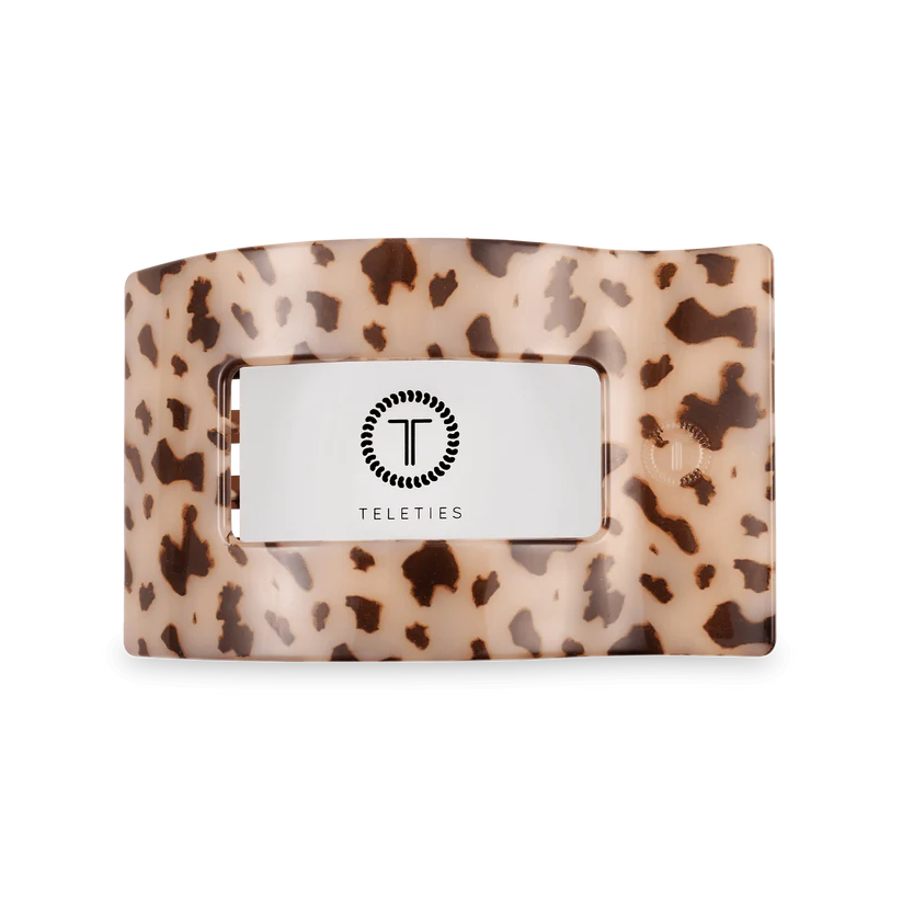 Blonde Tortoise Flat Rectangle Clip