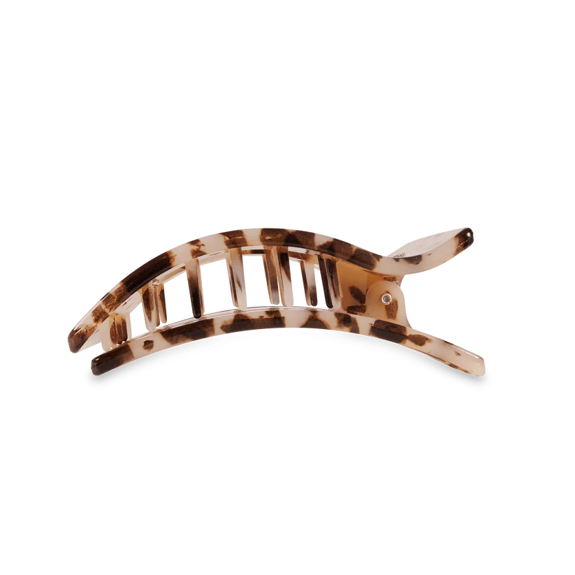 Blonde Tortoise Flat Rectangle Clip