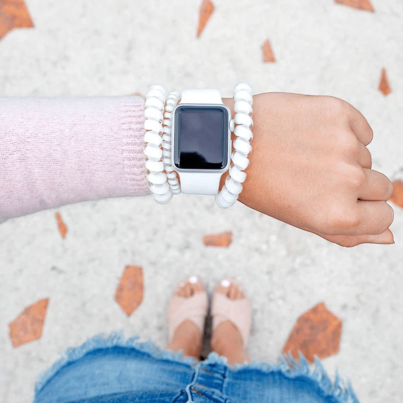 Coconut White Hair Ties