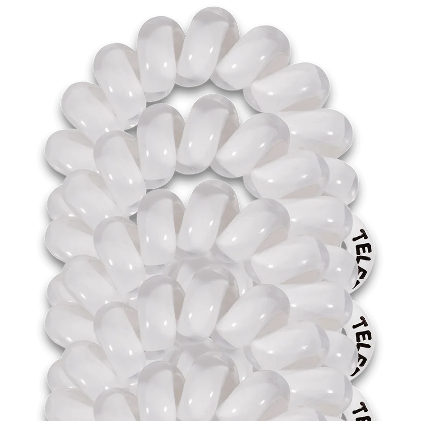 Coconut White Hair Ties