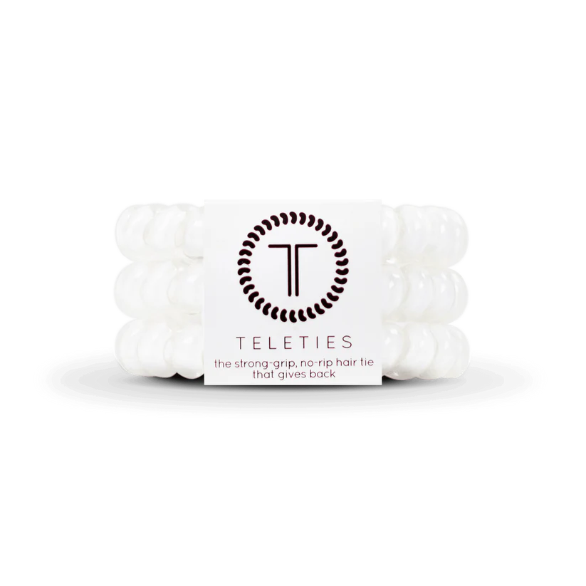 Coconut White Hair Ties