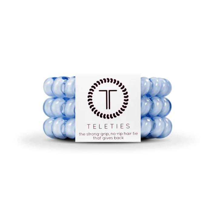 Washed Denim Hair Ties