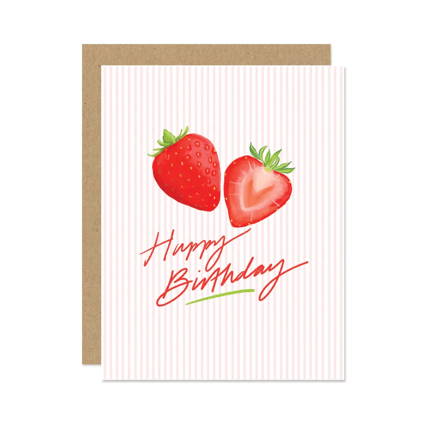 Strawberry Happy Birthday Card