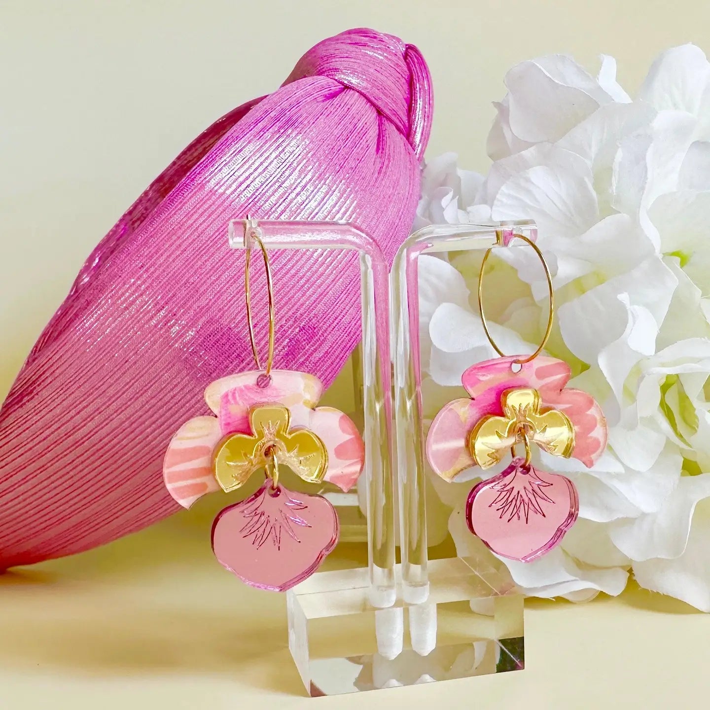 Pansy Dangle Earrings