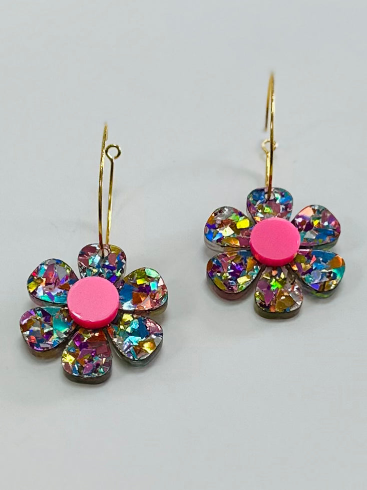 Flower Power Hoops
