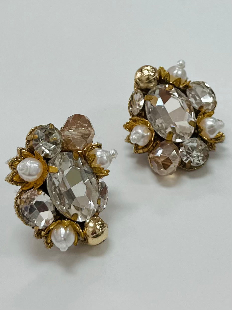 Clear Burst Earrings