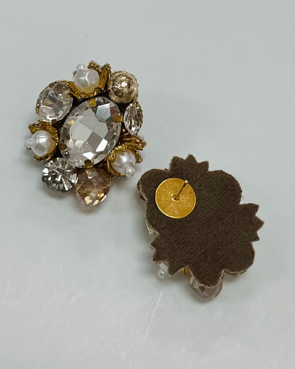 Clear Burst Earrings