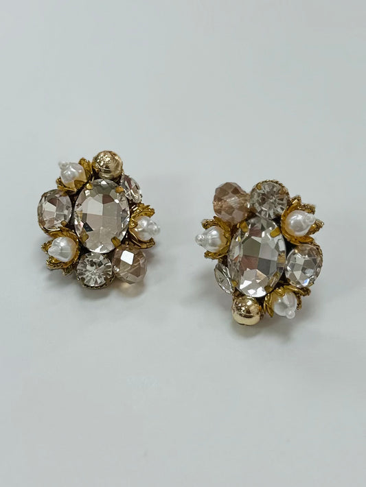 Clear Burst Earrings