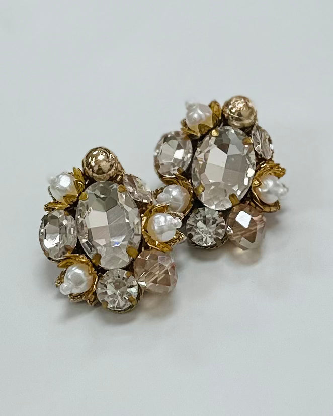 Clear Burst Earrings