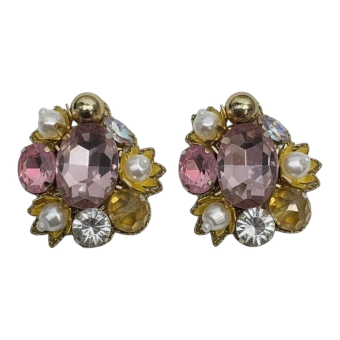 Pink Burst Earrings