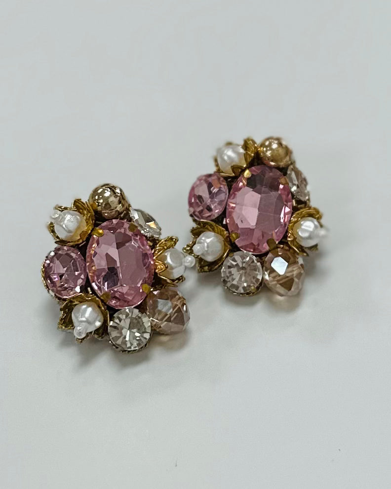 Pink Burst Earrings