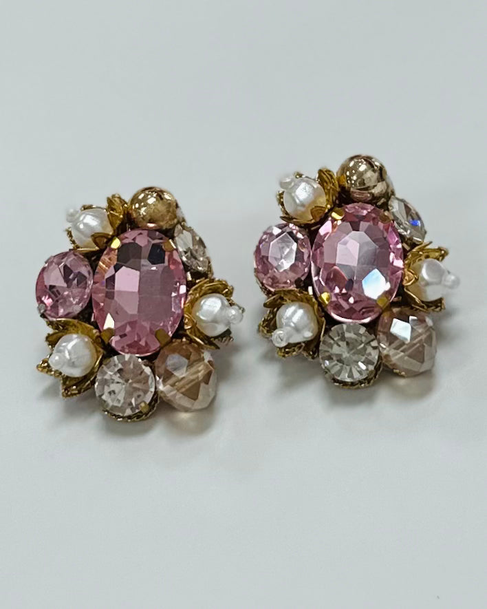 Pink Burst Earrings