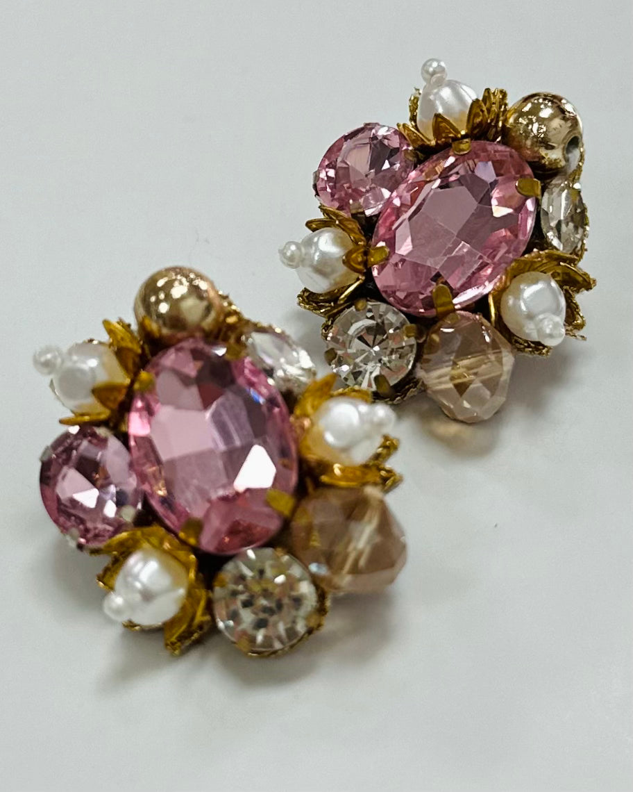 Pink Burst Earrings