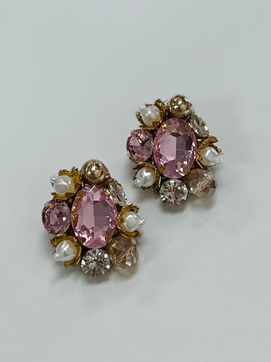 Pink Burst Earrings