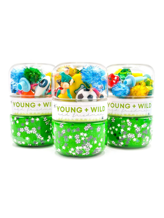 Soccer Grab & Go Dough Jars