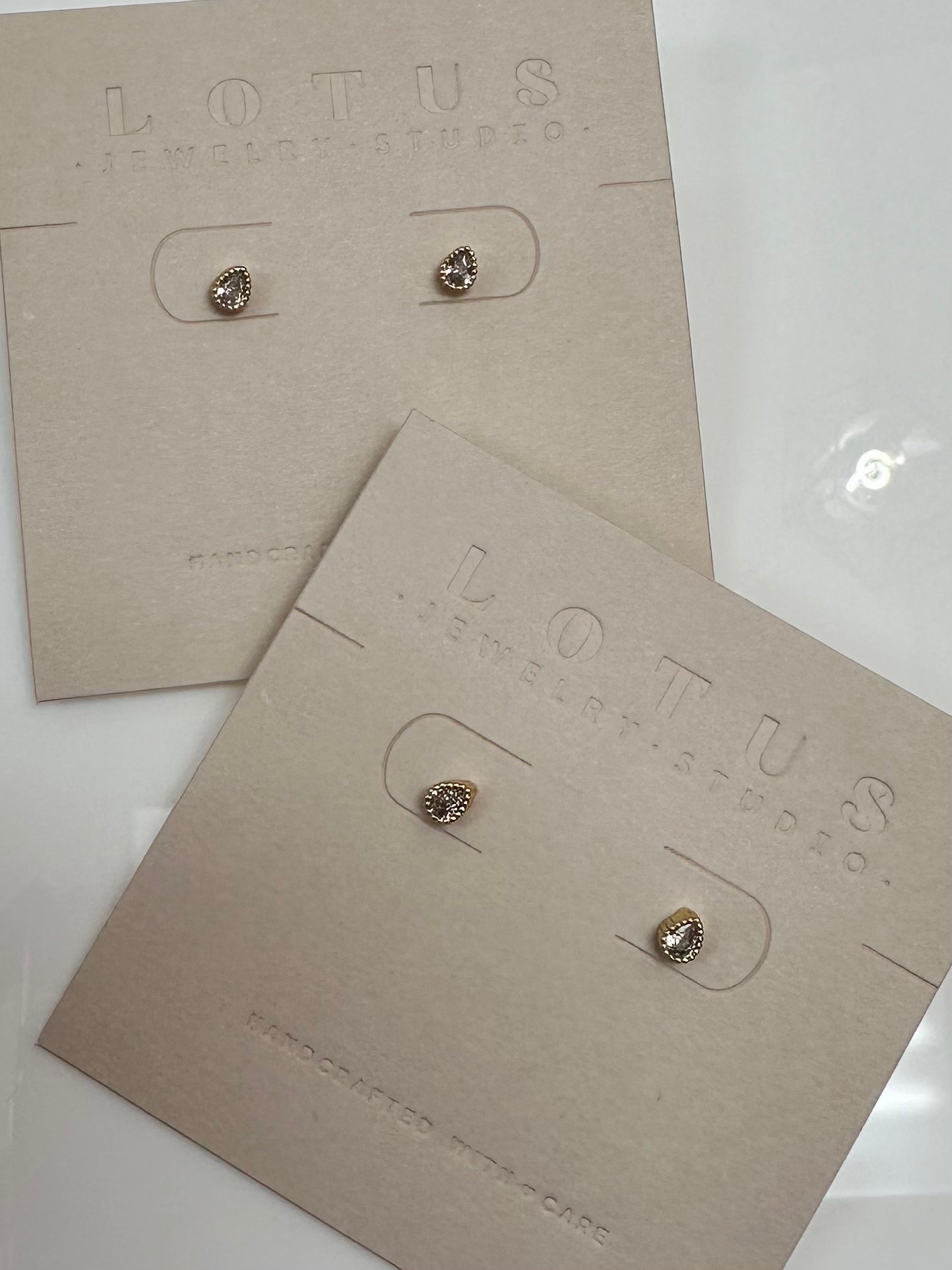 Celeste Teardrop Stud Earrings