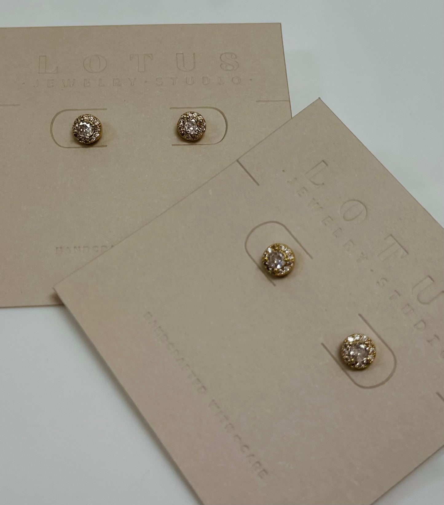 Celeste Halo Stud Earrings