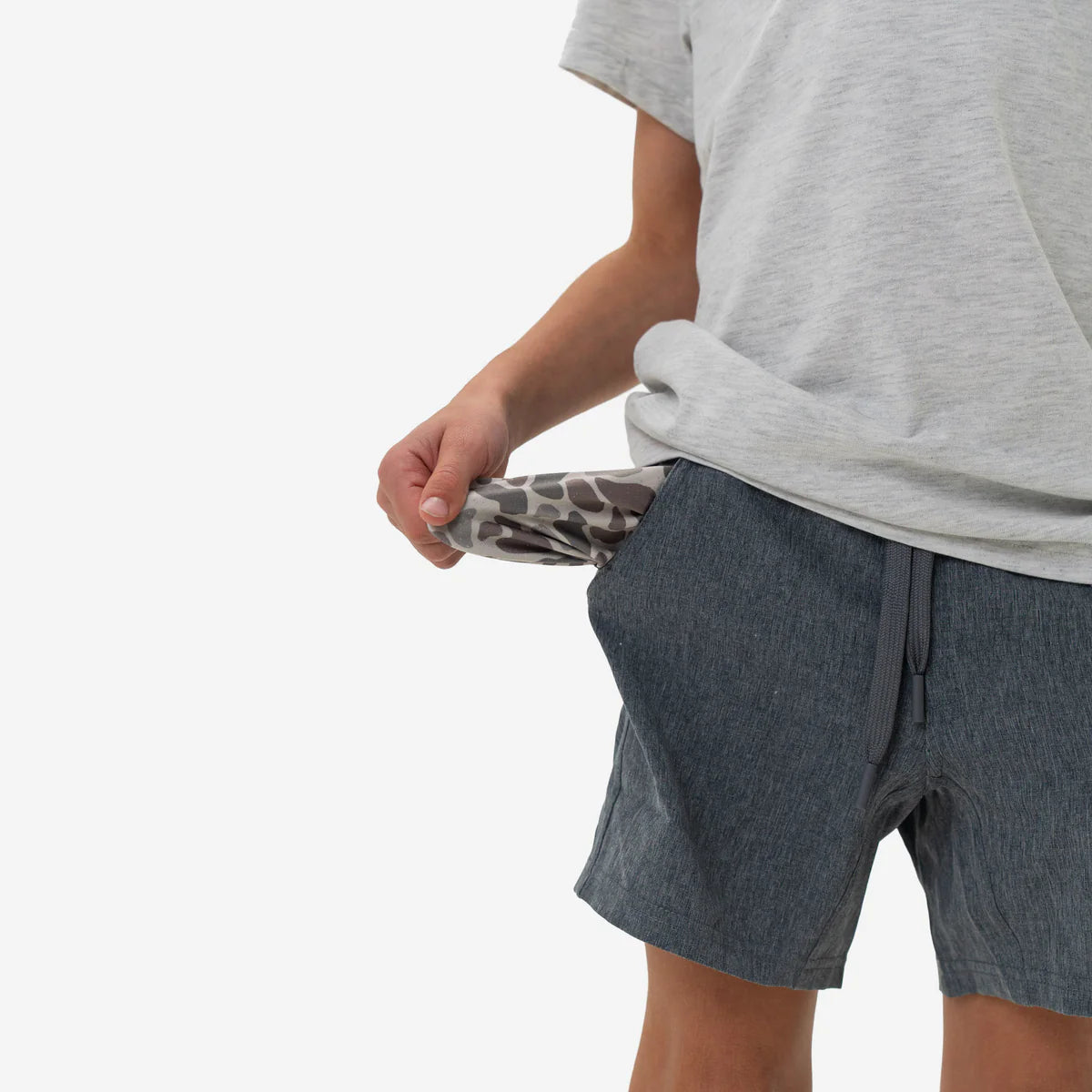Grizzly Grey Deer Camo Athletic Short