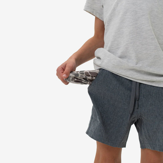 Grizzly Grey Deer Camo Athletic Short