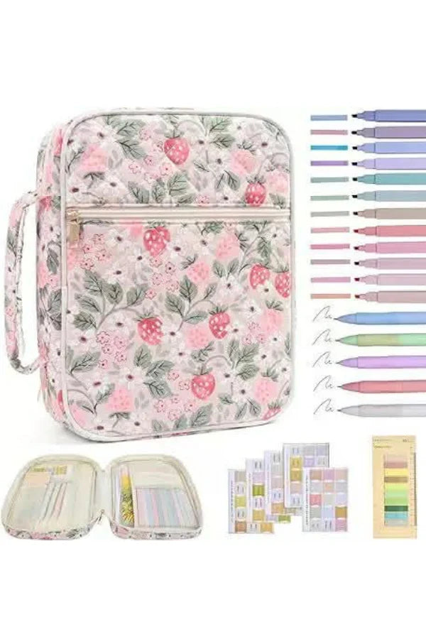 Eden Strawberry Zipper Bible Cover