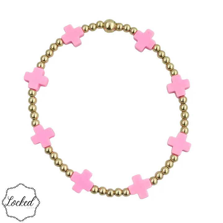 Colorful Cross Bracelet