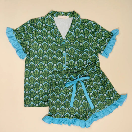 Everbloom Forest Green Pajama Set