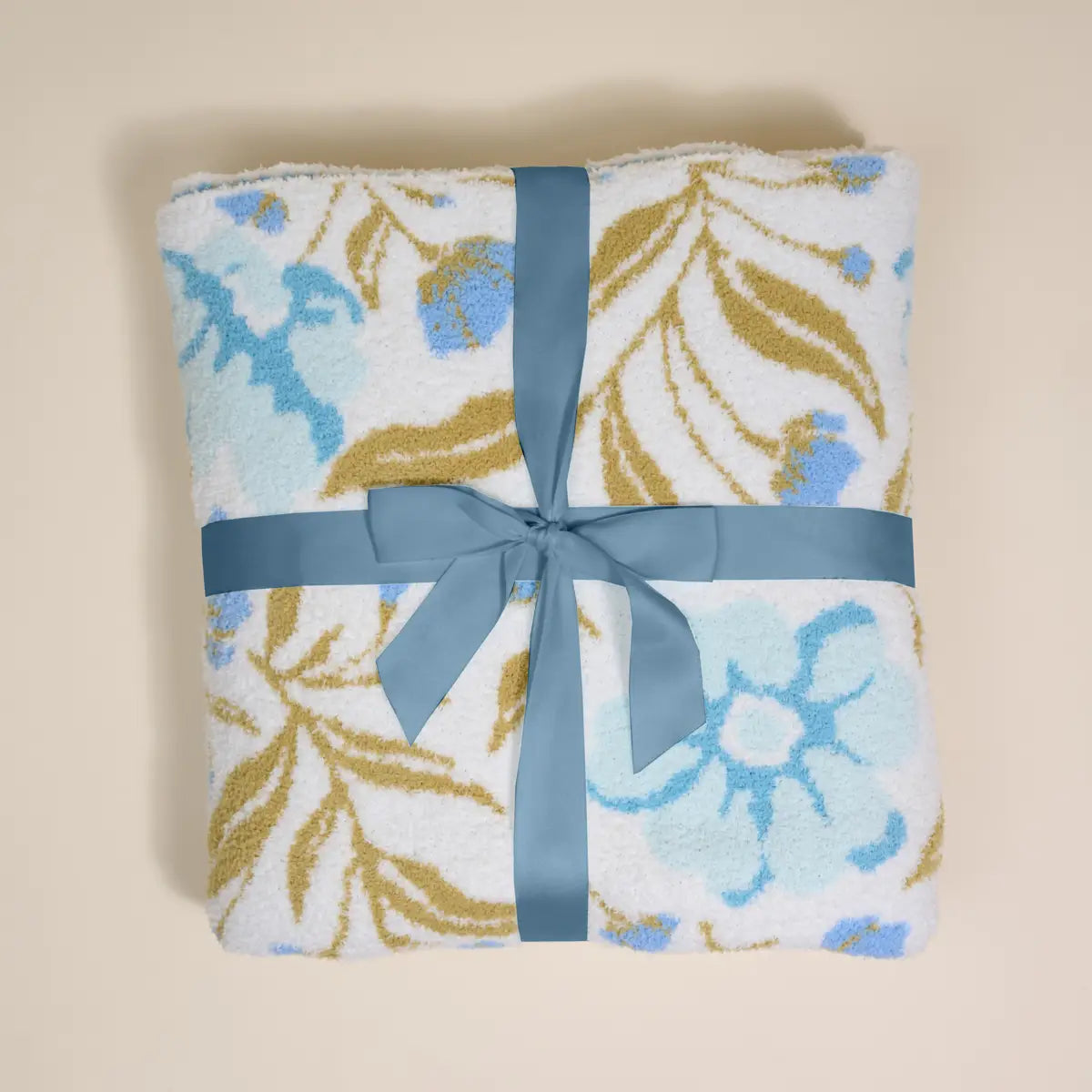 Poppin’ Petals Aqua Blanket