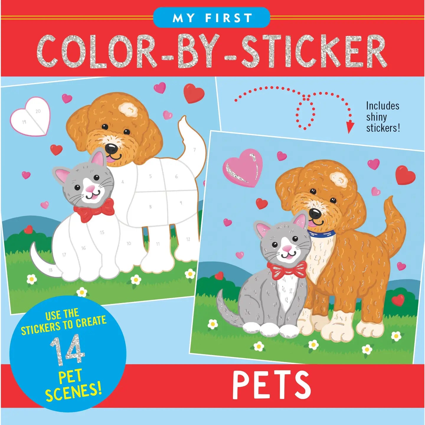 Color by Sticker: Pets