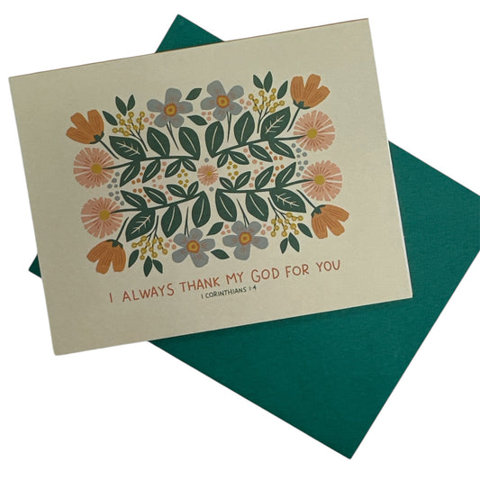 Notecards: 1 Corinthians 1:4