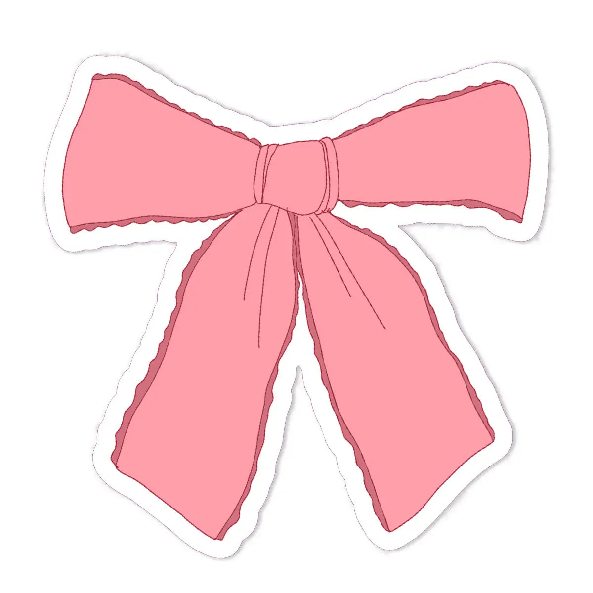 Pink Bow Sticker