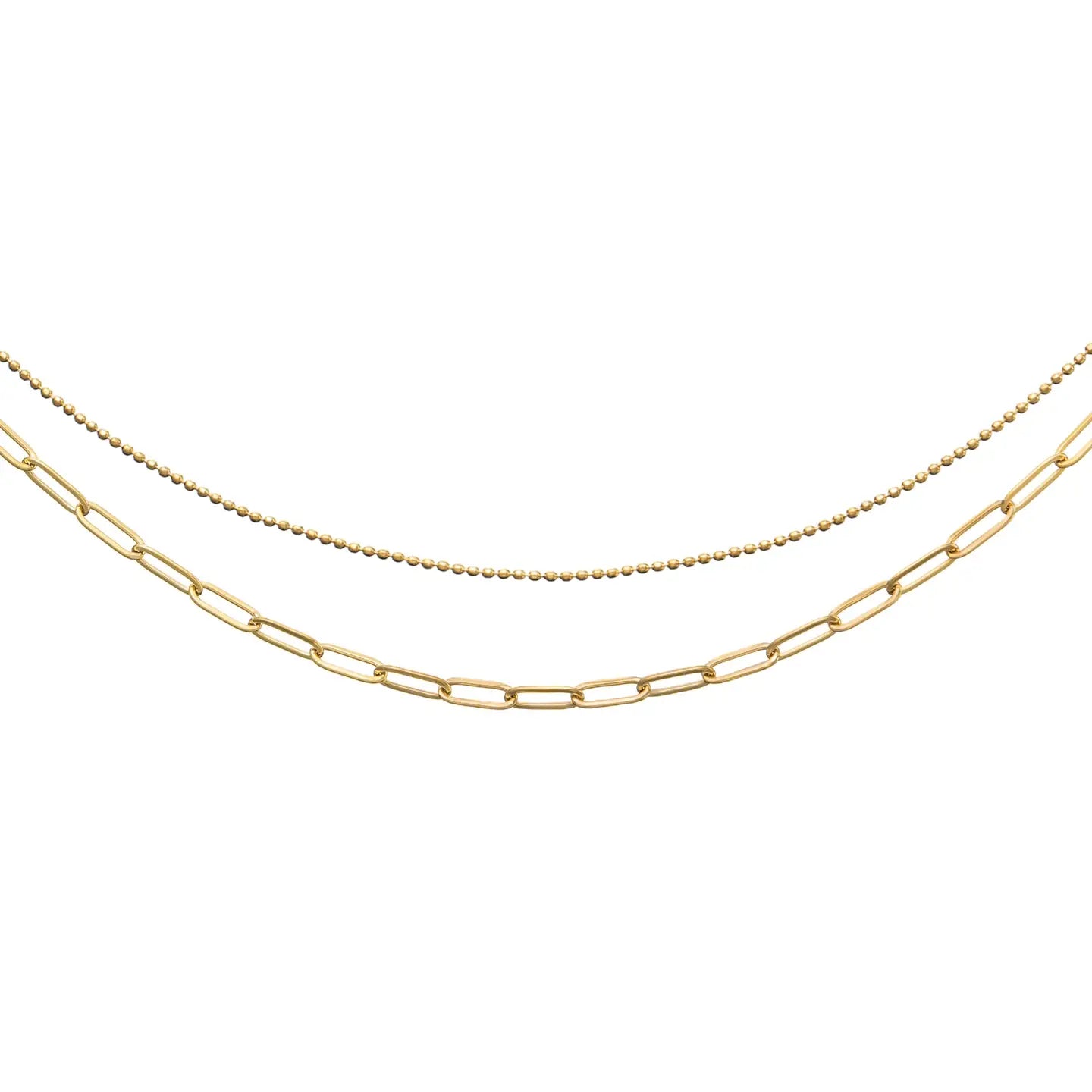 Paperclip Layered Necklace