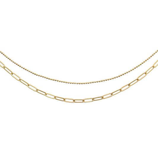 Paperclip Layered Necklace