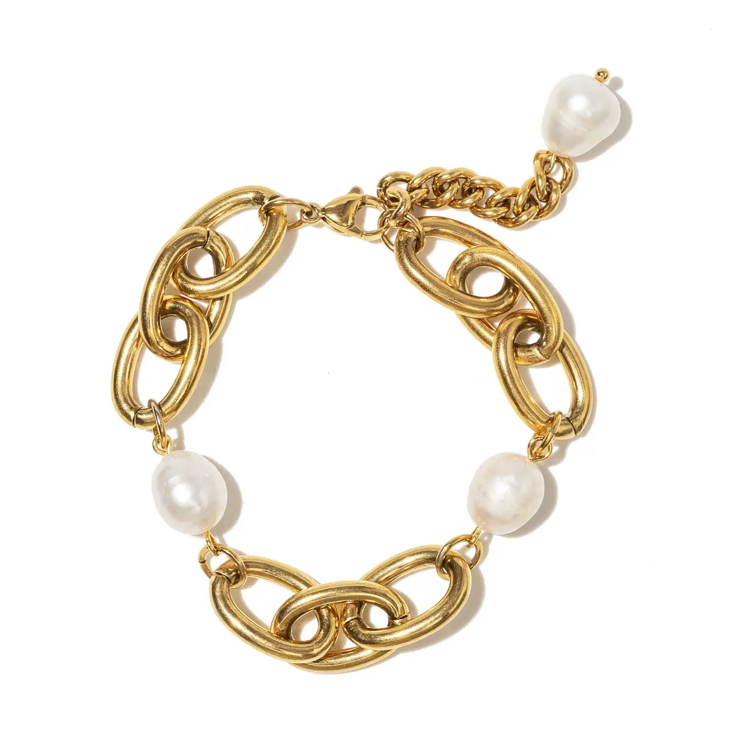 Chunky Pearl Chain Bracelet