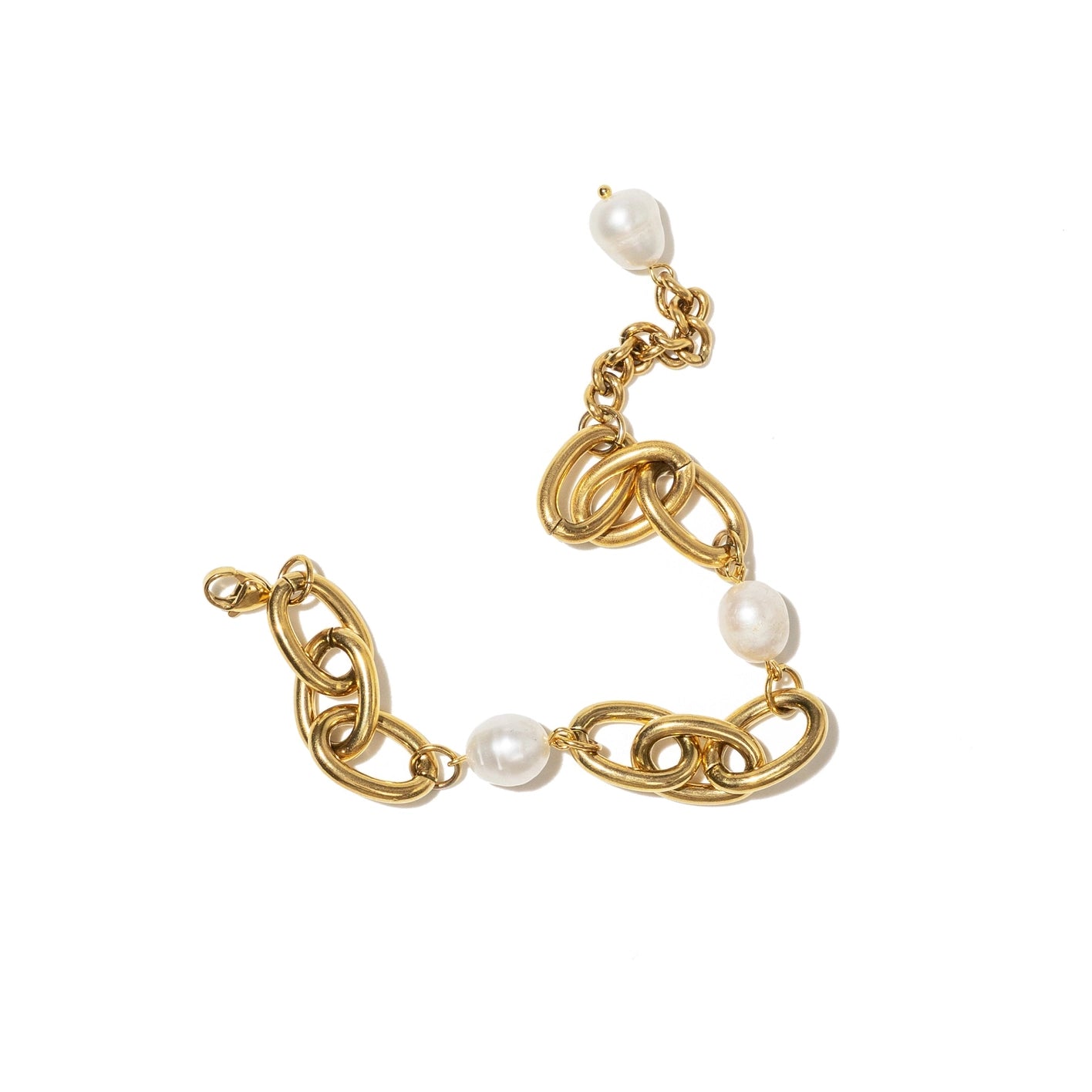Chunky Pearl Chain Bracelet