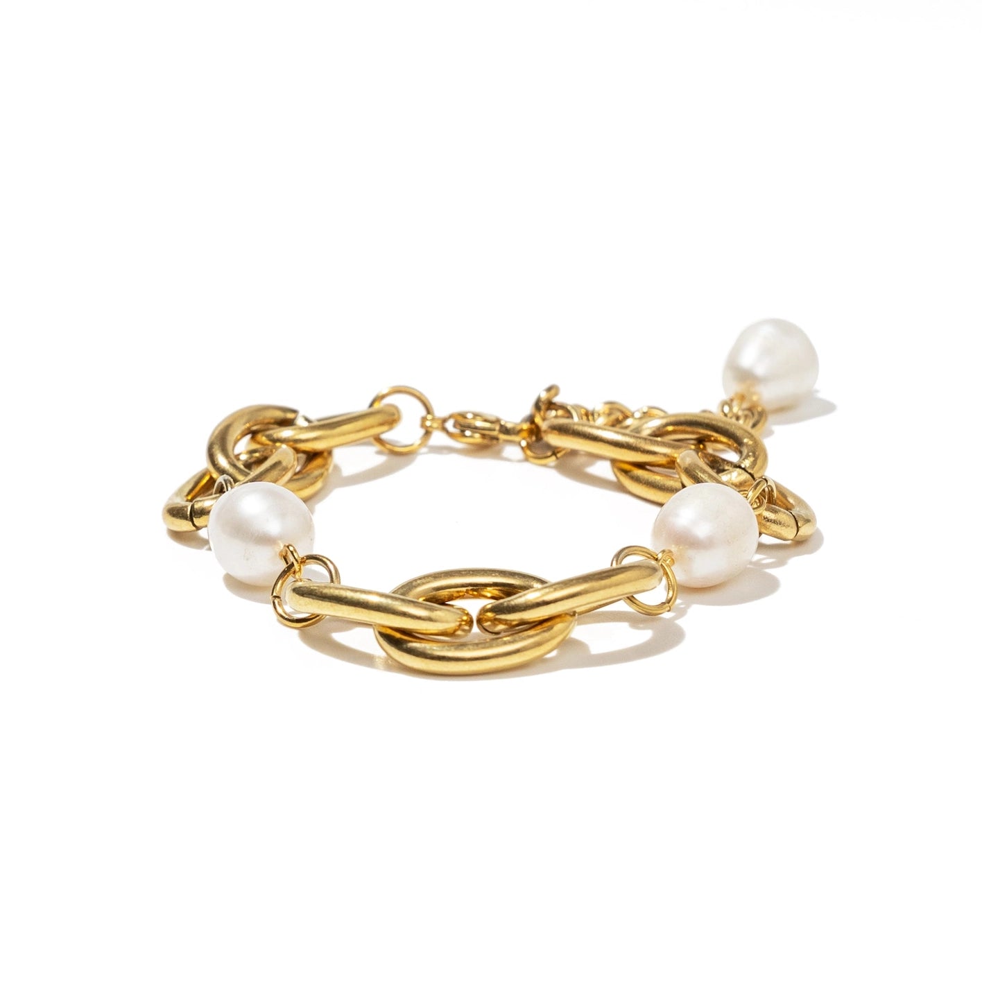 Chunky Pearl Chain Bracelet