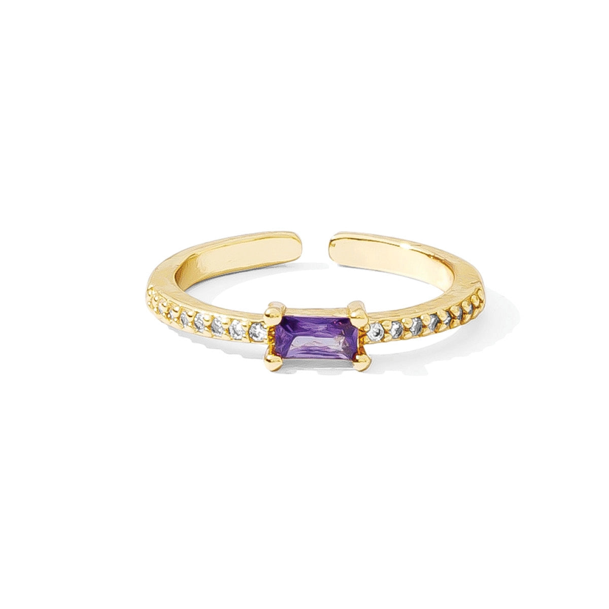 Color Pavé Adjustable Ring