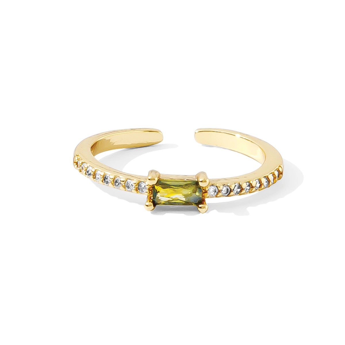 Color Pavé Adjustable Ring
